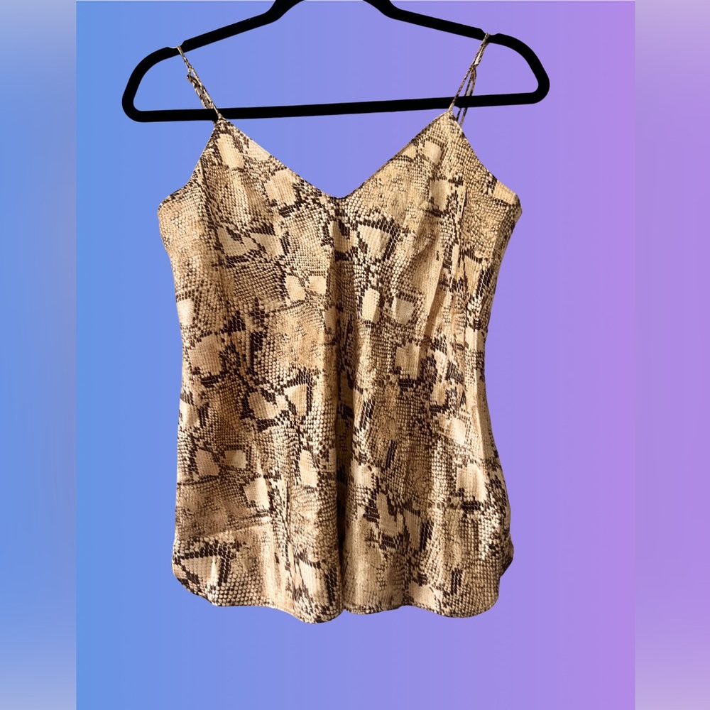 Banana Republic 100% Silk Snake Print Cami – Vintage Y2K | XS-S
